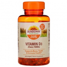  Sundown Naturals Vitamin D3 1000 IU 120  